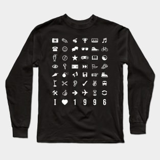 I Love 1996 B&W Long Sleeve T-Shirt